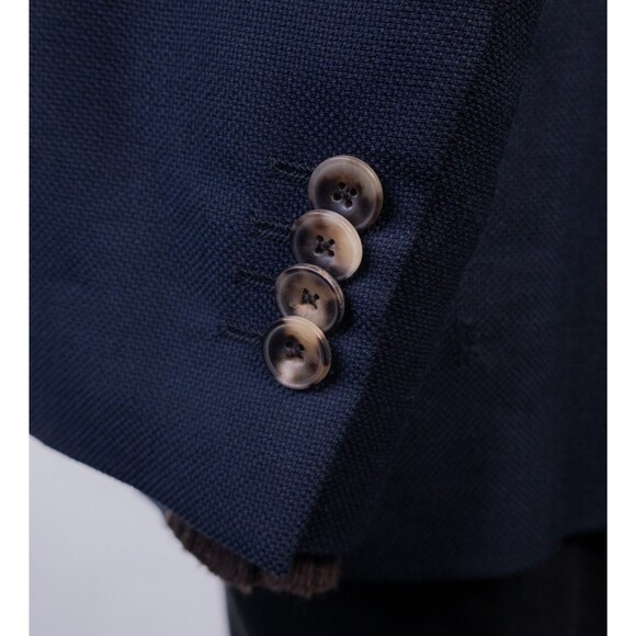 Michael Kors Sport Coat Jacket Blazer Navy Blue Sz 36R Wool Two Button Casual - Picture 7 of 15